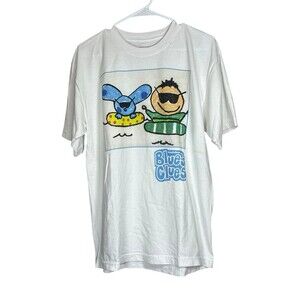 Dumbgood Nickelodeon Blues Clues 90s Crew Logo Graphic Print T-Shirt Mens Size M